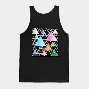 TRIANGLE PATTERN, COLORFUL TRIANGLES Tank Top